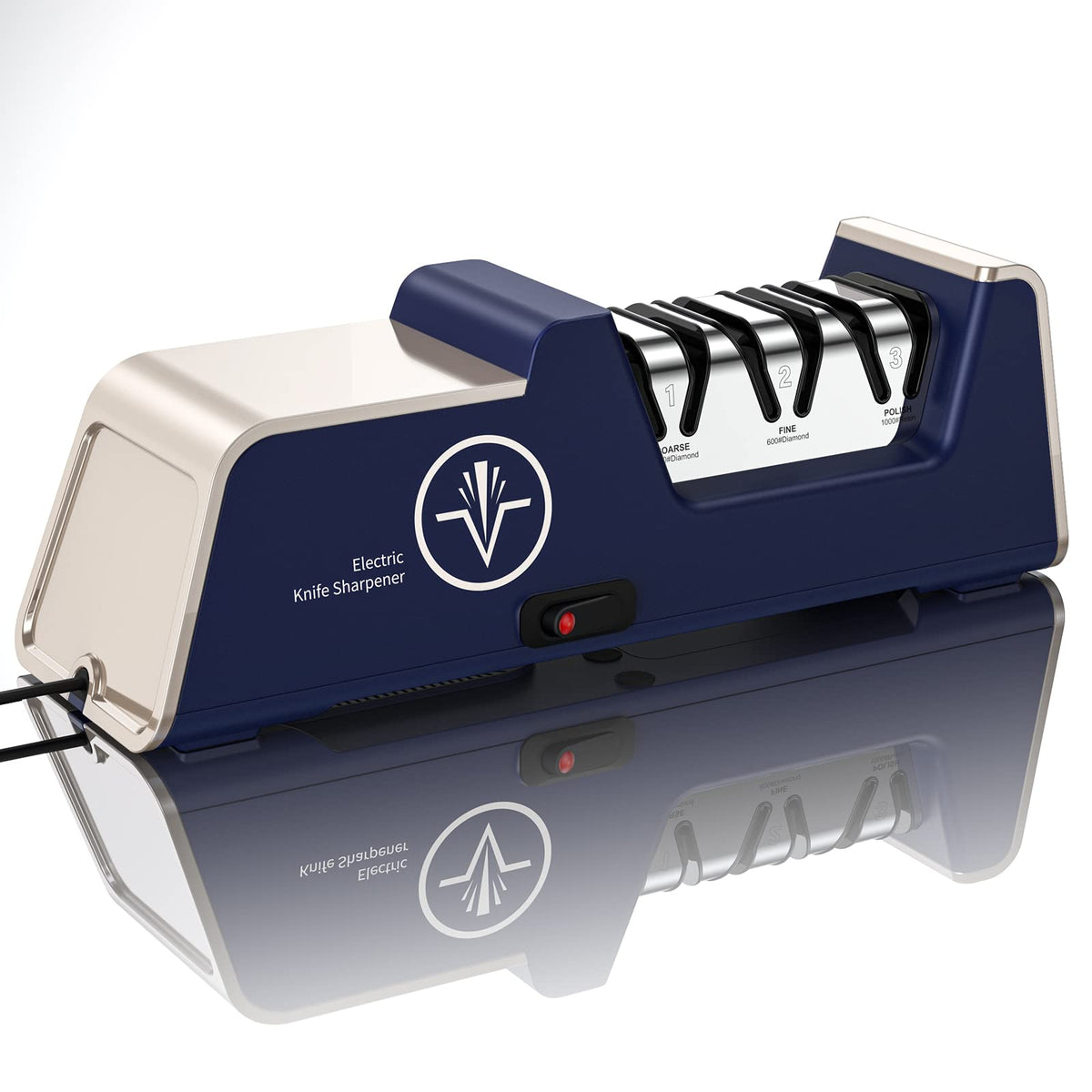 Homly afilador eléctrico con diamante para cuchillos de cocina con precisión