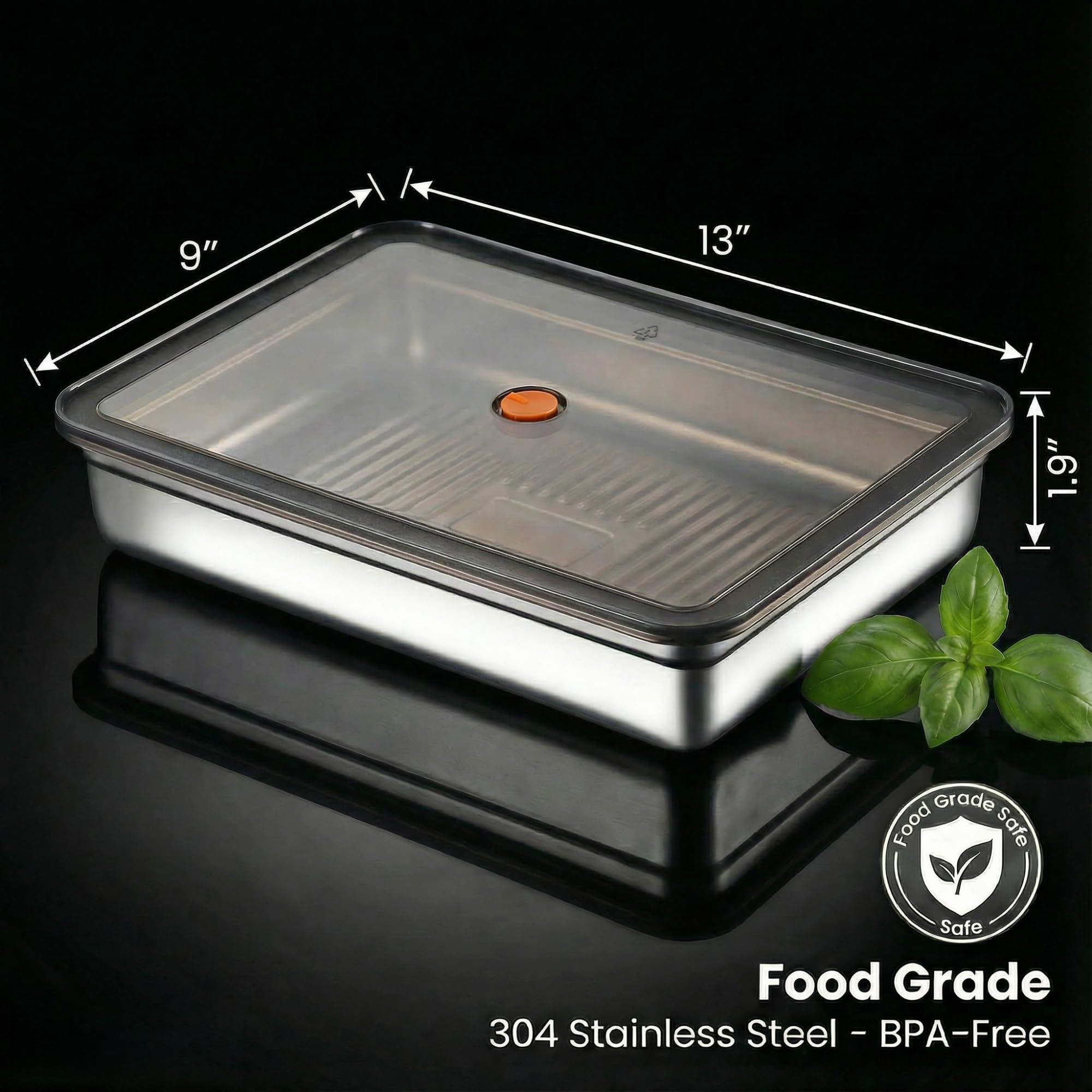 Juego rectangular de 3 piezas apilables para ahorrar espacio