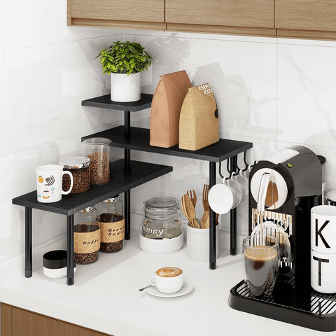 Homode estación de café organizada para mañanas rápidas