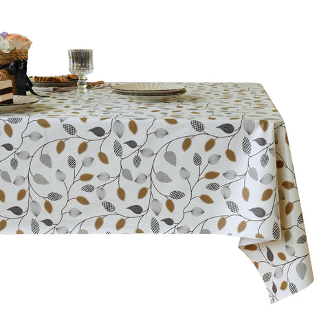 Mantel HOMOHEINI con hojas verdes para cenas al aire libre y estilo.