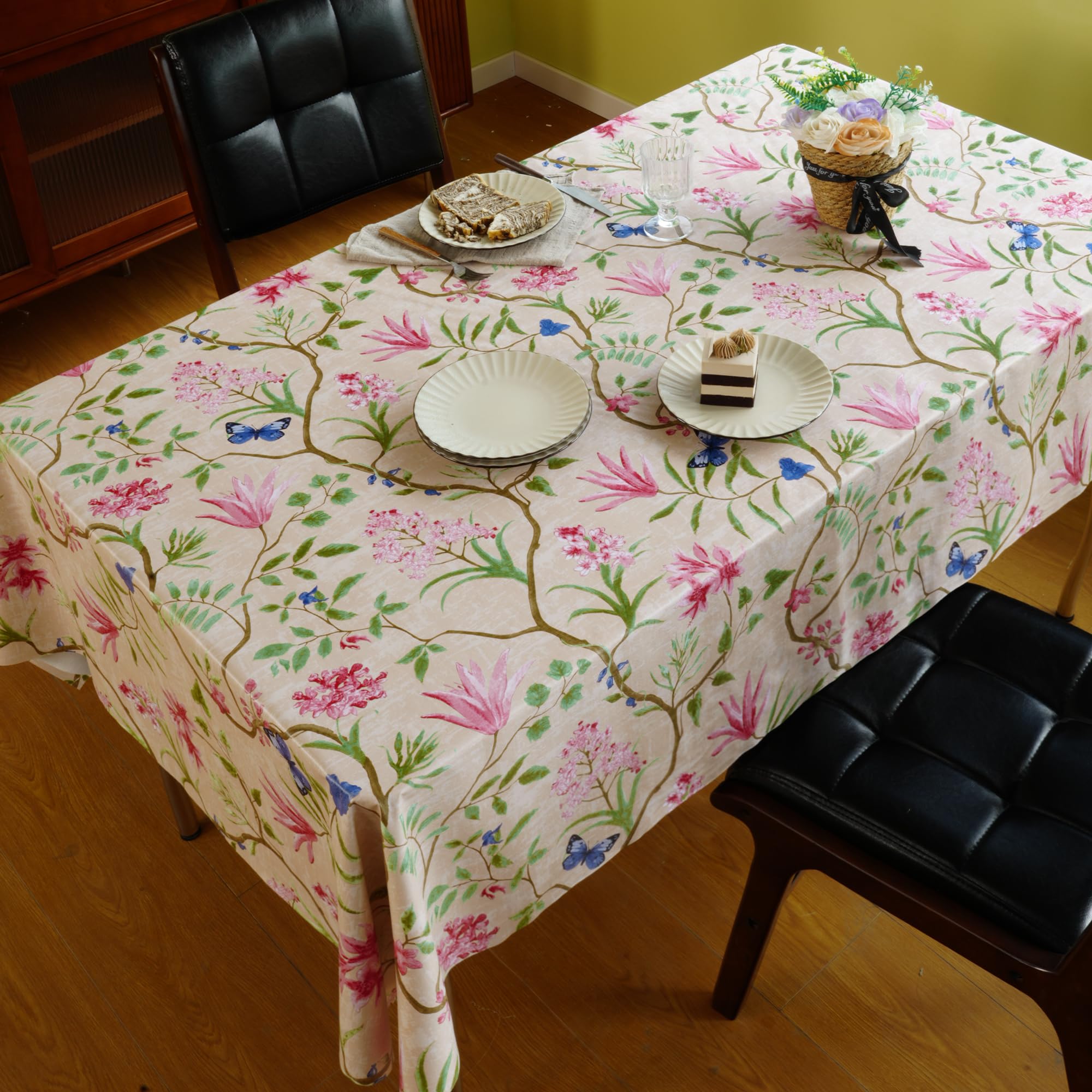 Mantel HOMOHEINI resistente al aceite protege la mesa durante la comida.