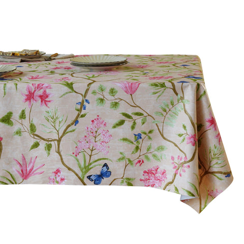 Mantel rectangular HOMOHEINI impermeable 52x70 rosa, ideal para comidas al aire libre.