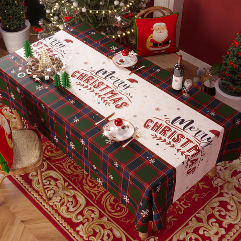 Mantel HOMOHEINI 54x84 pulgadas, talla ideal para mesas medianas.