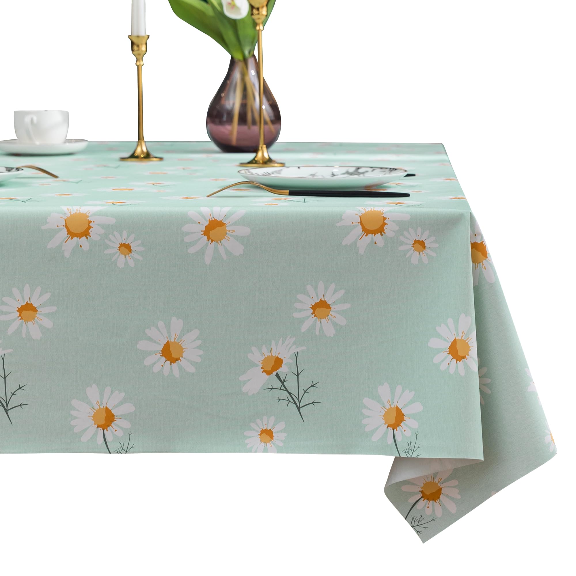 HOMOHEINI mantel rectangular con patrón Mum Bloom para comidas al aire libre y estilo.