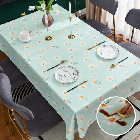 HOMOHEINI mantel rectangular con protección impermeable para derrames y limpieza rápida.