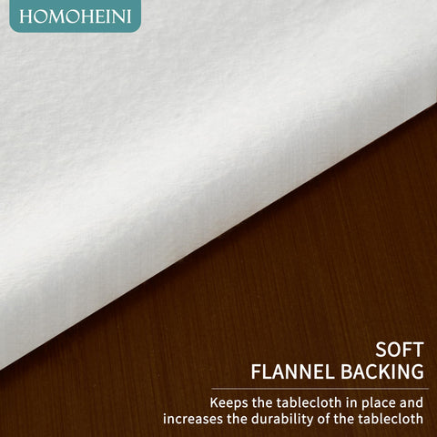 HOMOHEINI mantel rectangular de tamaño 52x70 pulgadas para mesas grandes.