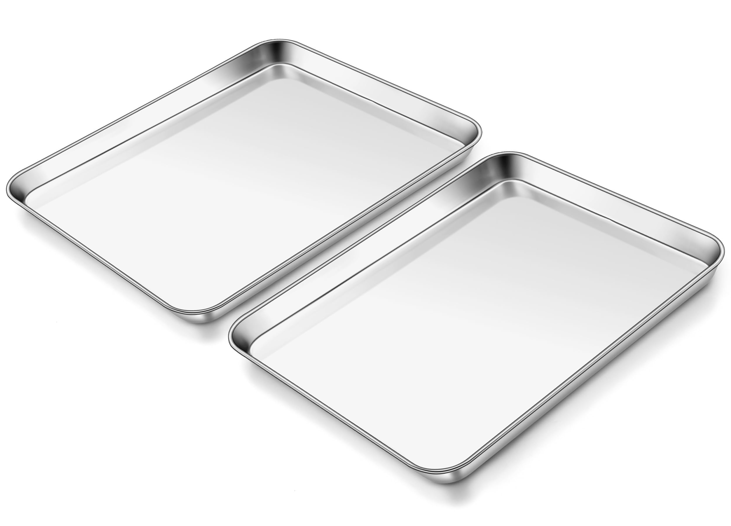 Homokit bandeja 9x13 de acero inoxidable para hornear de forma uniforme.