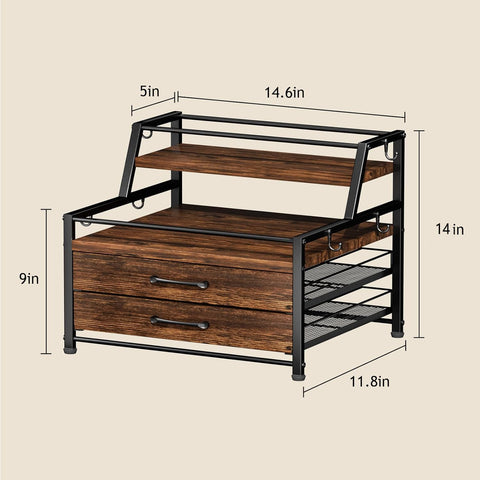 Cápsulas de café organizadas gracias al soporte Homsorout.