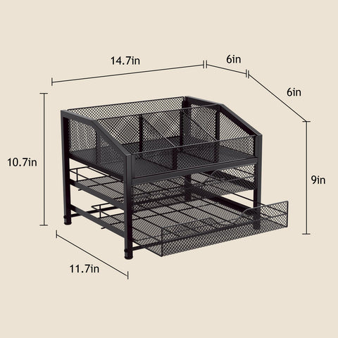 Homsorout condimentos-te, espacio para sobres de té.