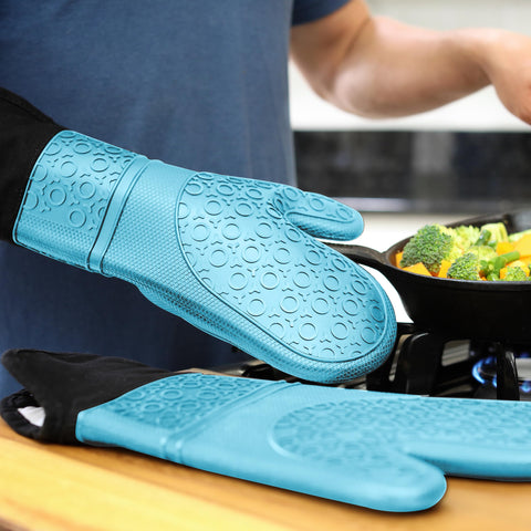 Guante HOMWE aqua negro ideal para cocción