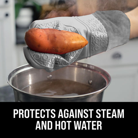 HOMWE guante-silicona resistente al calor 450°F para料理 y parrilla