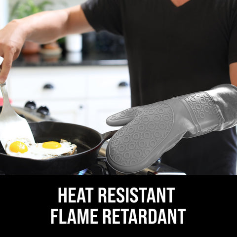 HOMWE guante-silicona resistente al vapor y agua mantiene manos secas