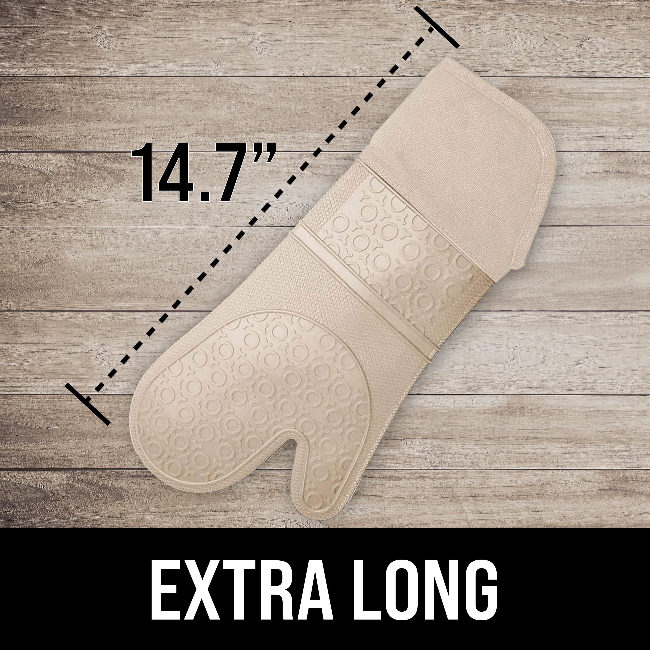 Guantes HOMWE impermeables con forro, resistentes al vapor para cocina.