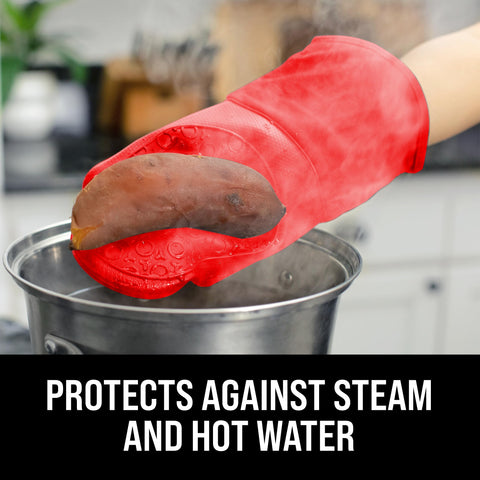HOMWE, resistente al vapor e impermeable para manipular platos.