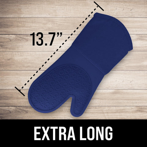 Guantes HOMWE: agarre-antideslizante para seguridad al mover sartenes.