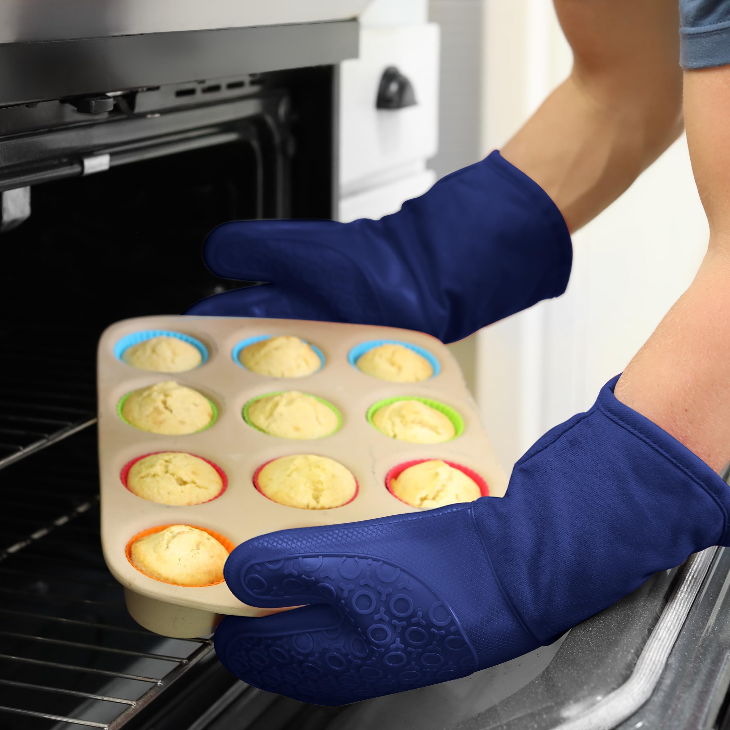 Guantes HOMWE: lavables a máquina para limpieza rápida y eficaz.