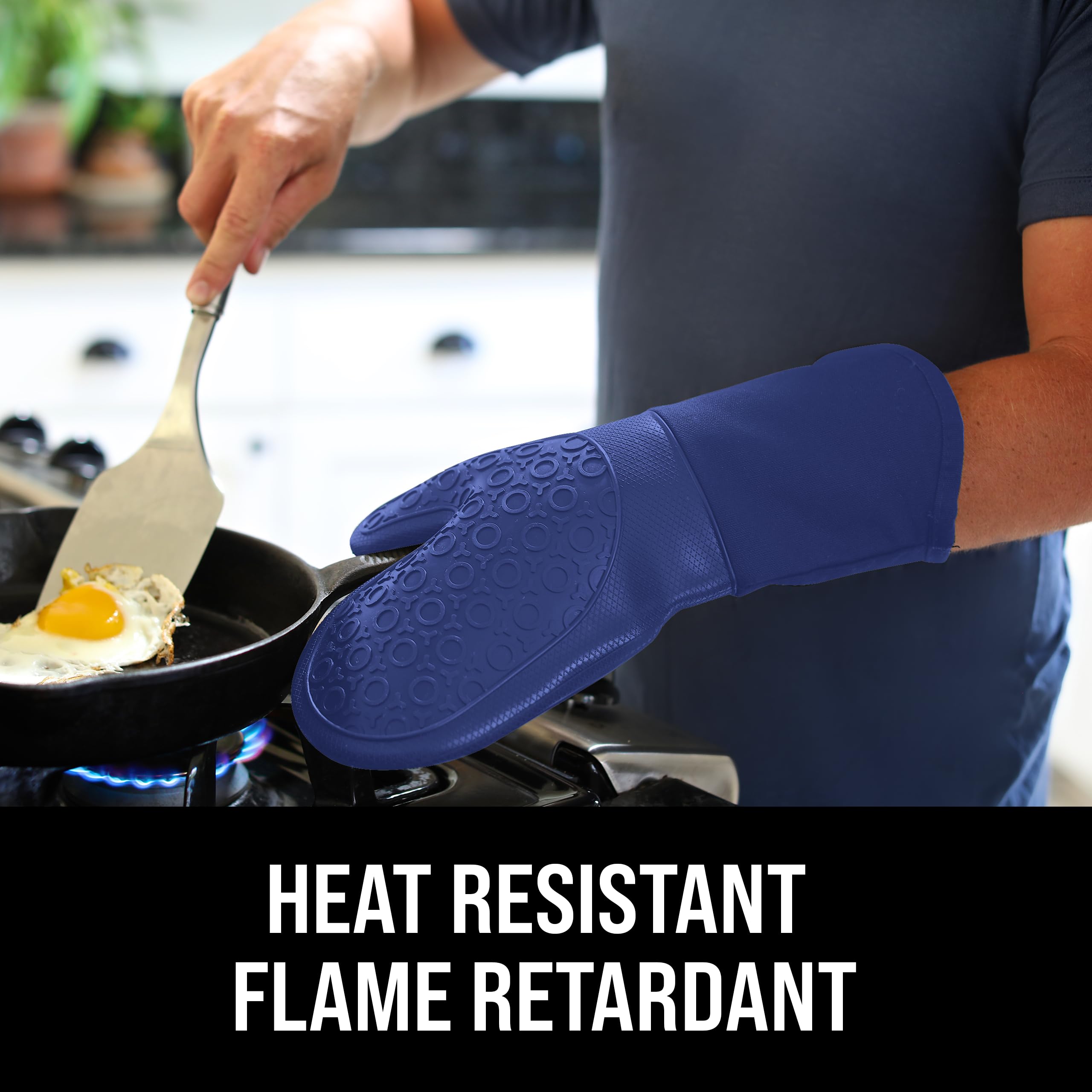 Guantes HOMWE: forro-algodón-grueso para mayor comodidad durante horneado.