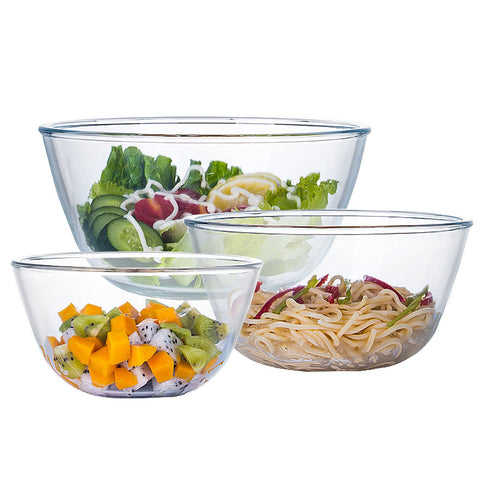 Homwin cuenco de vidrio 1qt para mezclar salsas y dips
