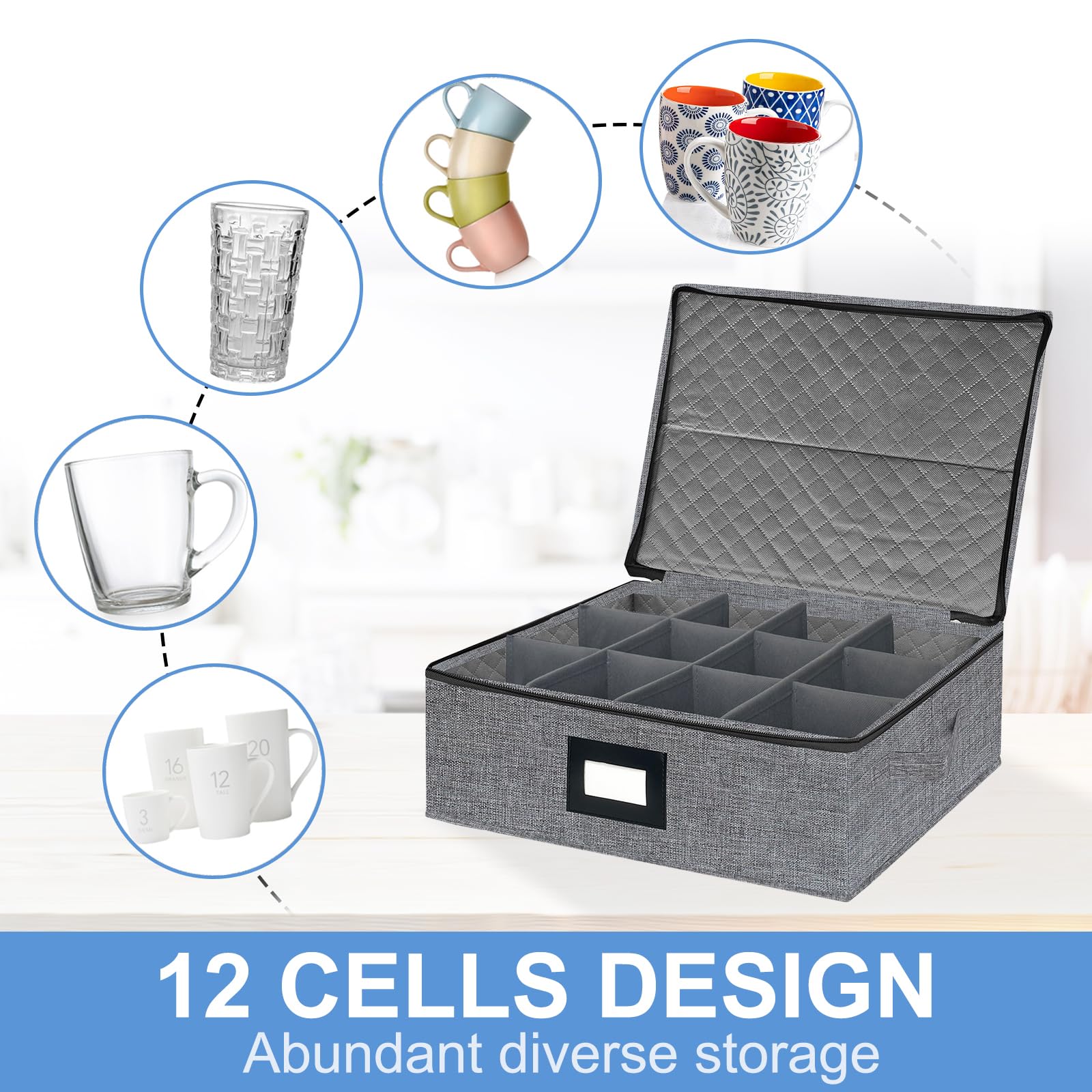 Homyfort dimensiones compactas para armarios: 16.5x13x6 pulgadas.