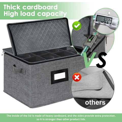 Homyfort mango reforzado permite transportar la caja con seguridad.
