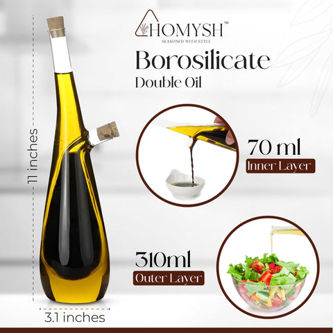 Homysh vaso de cristal con dispensador, acabado elegante para la encimera.