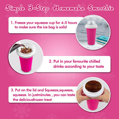 Honbuty Slushie Maker listo para congelar 4-6 horas en el congelador