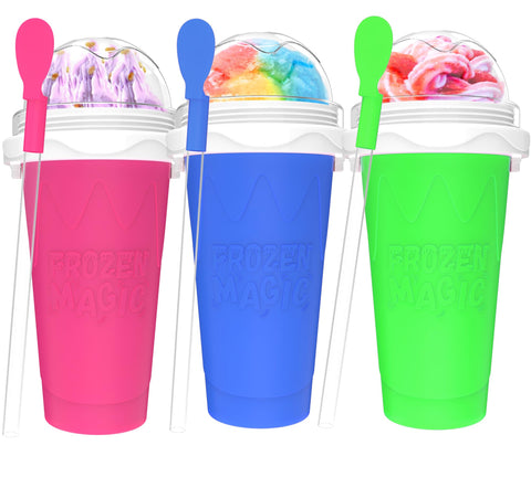 Honbuty Slushie Maker, copa de 3 piezas para bebidas frías en casa.