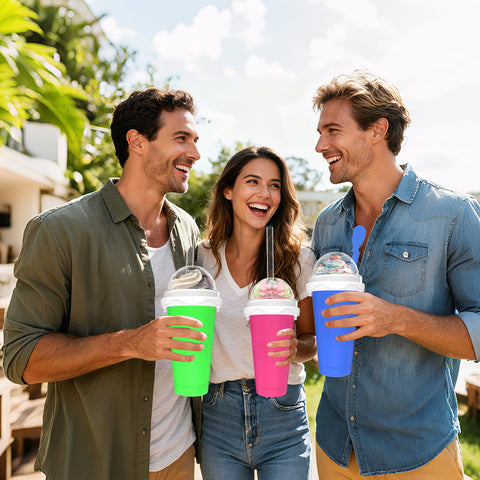 Honbuty Slushie Maker fácil de limpiar y lavar para uso diario.
