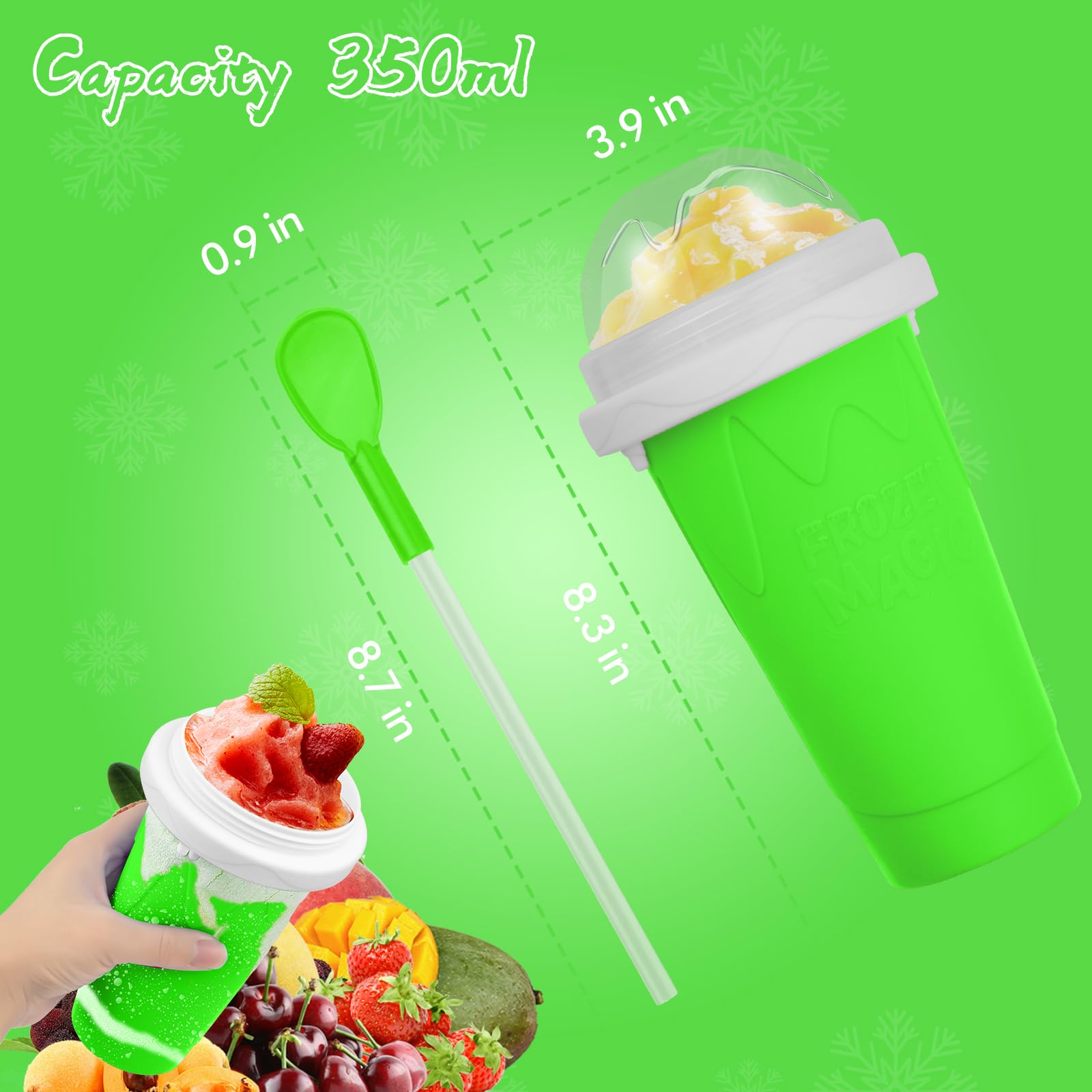 Honbuty Slushie: portátil con tapa de viaje para llevar bebidas.
