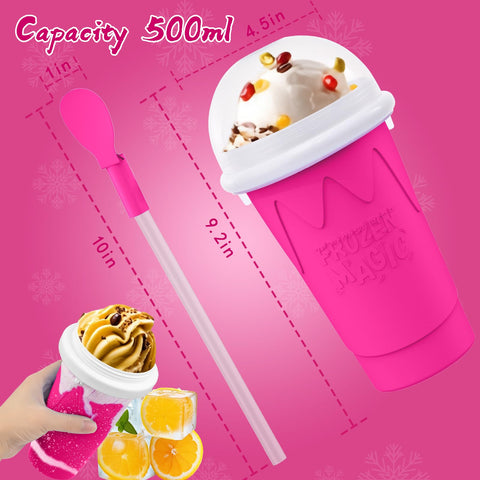 Honbuty vaso granizado de doble capa, 500 ml, para conservar frío