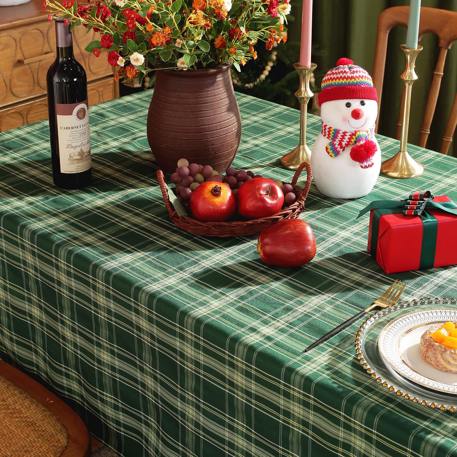Mantel Honellaty para ocasiones navideñas y uso diario, estilo atemporal