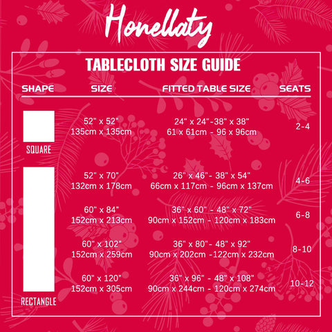 Mantel Honellaty ideal para reuniones navideñas en interiores.