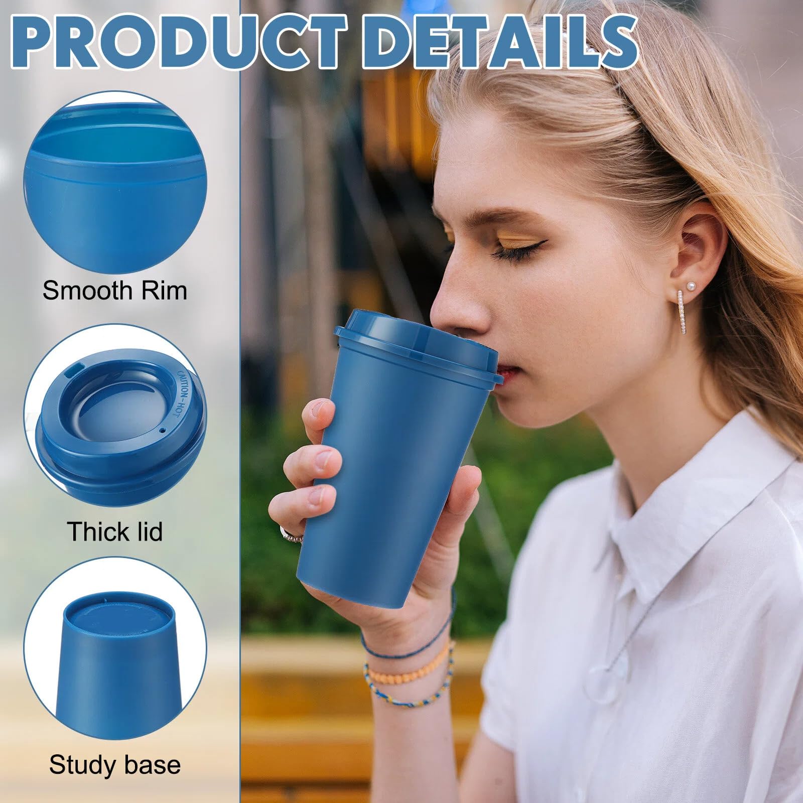 Conjunto Honeydak de 45 tazas con tapas a juego, perfecto para fiestas