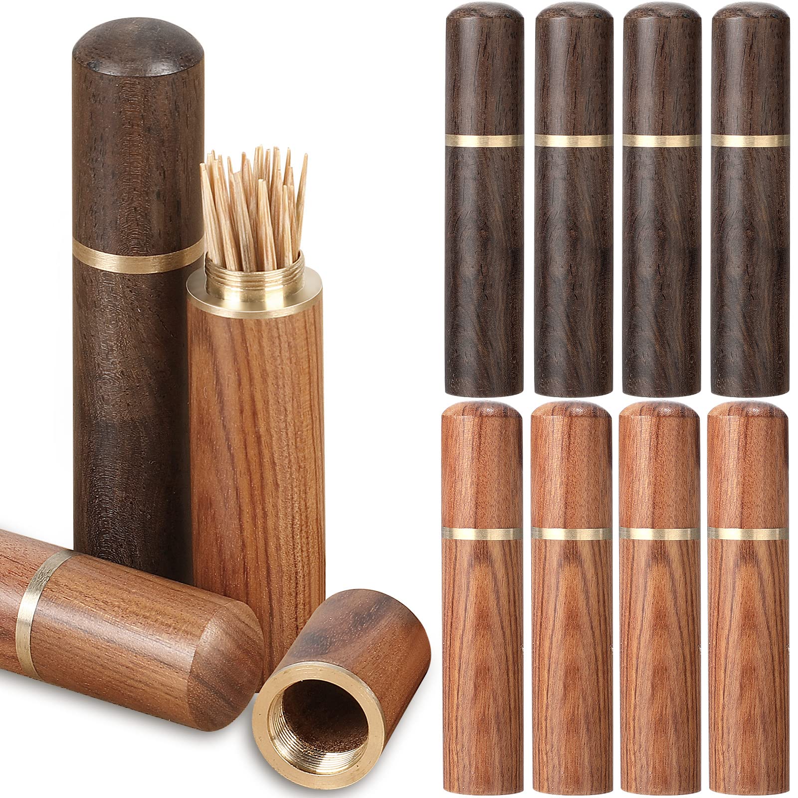 Honeydak caja palillos de madera portátil, perfecto para llevar en el bolso.