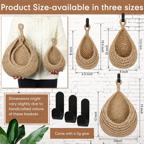 Las cestas Honeydak para pared en tres tamaños liberan espacio y organizan provisiones