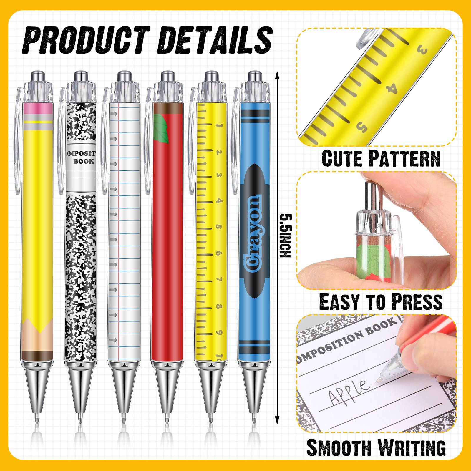 Diseño de cuaderno de composición multicolor que anima cualquier escritorio.
