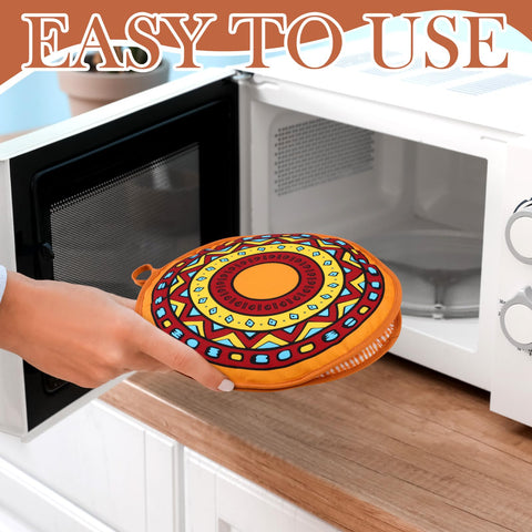 Honeydak funda calentadora 12 pulgadas, Talavera rojo, apta para pitas y naan.