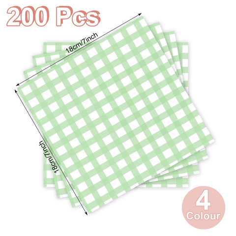 Honeydak envoltorio de papel para alimentos con diseño verde, perfecto para picnics y fiestas.