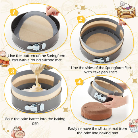 Protector de silicona Honeydak para moldes desmontables, limpieza fácil