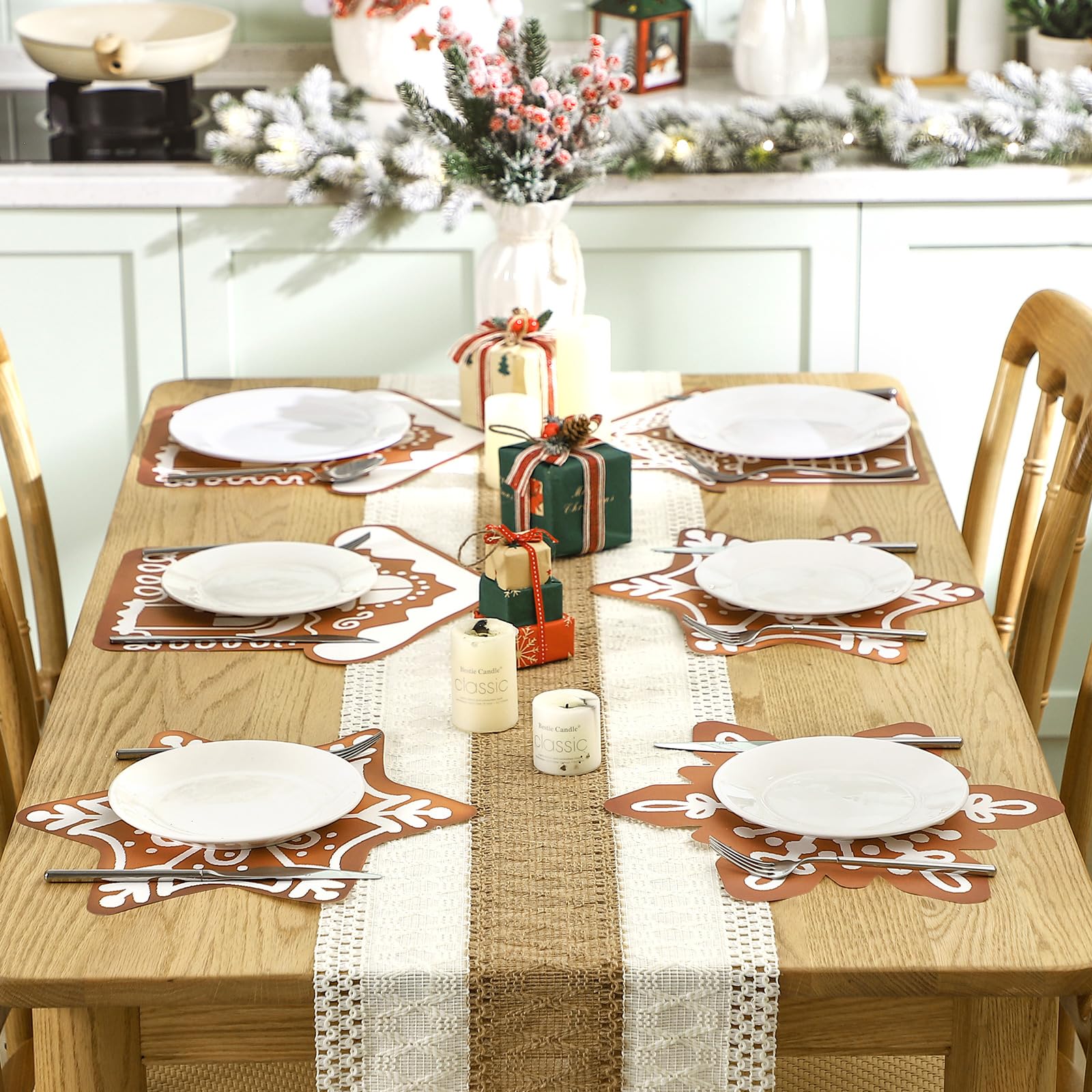 Salvamantel Honeydak diseños jengibre: detalles encantadores para fiestas.