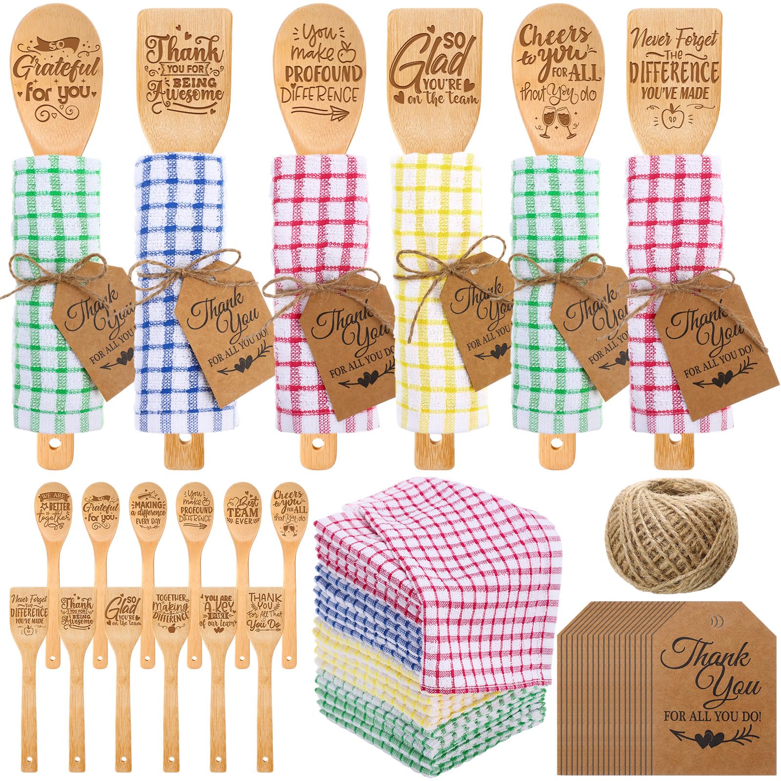 Cucharas de bambú Honeydak, regalo práctico para cocinar y agradecer