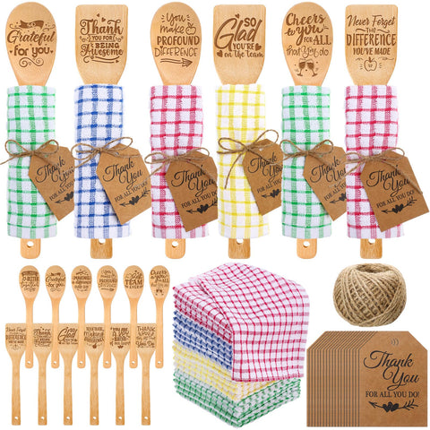 Cucharas de bambú Honeydak, regalo práctico para cocinar y agradecer