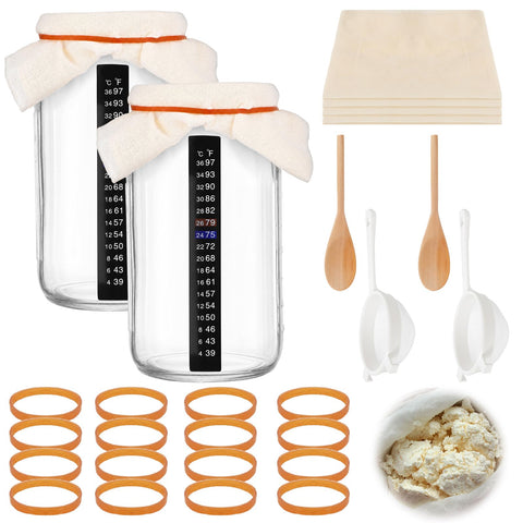 Honeydak tarro Mason 32 oz frontal mostrando capacidad y tapa para fermentar