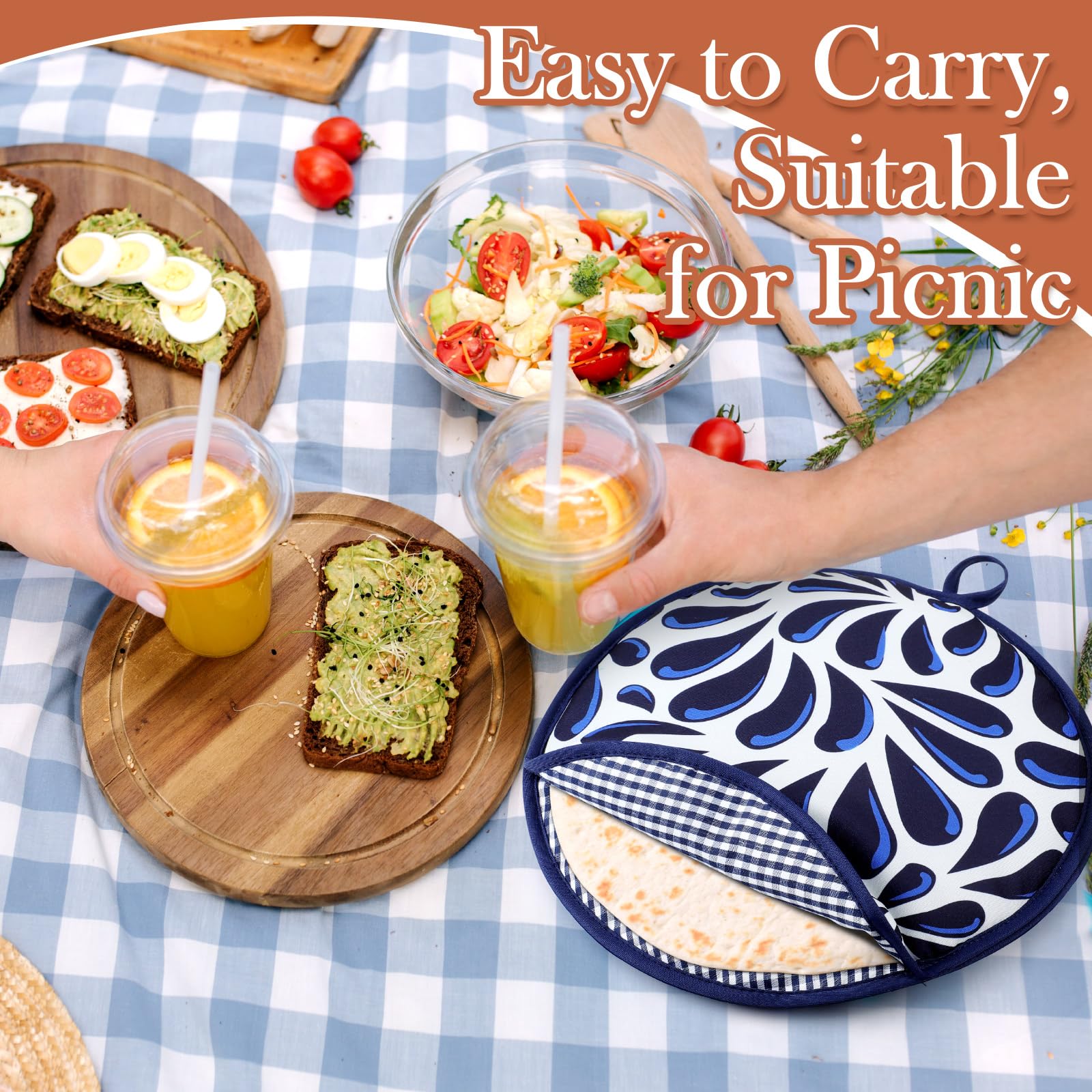 Honeydak funda para mesa, mantiene tortillas tibias durante la comida.