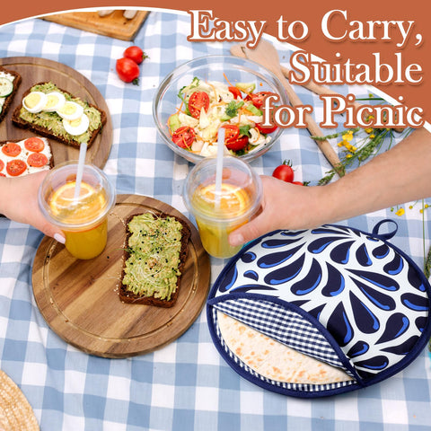 Honeydak funda para mesa, mantiene tortillas tibias durante la comida.