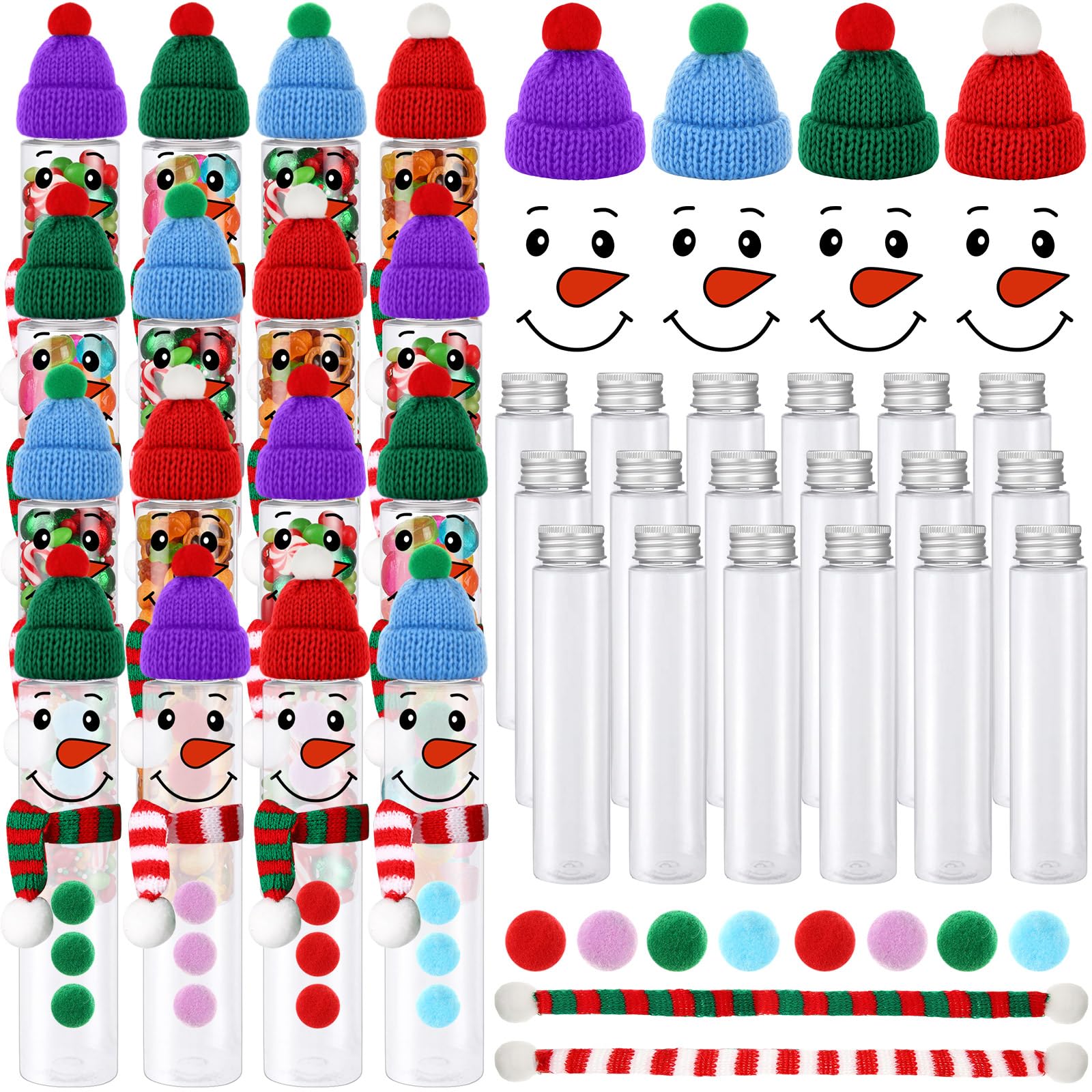 Honeydak tubos-dulces-navidad-claros: ideal para presentar regalos festivos y dulces.