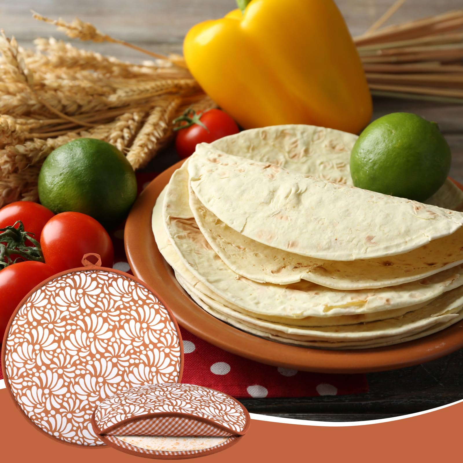 Honeydak uso en mesa con Talavera.