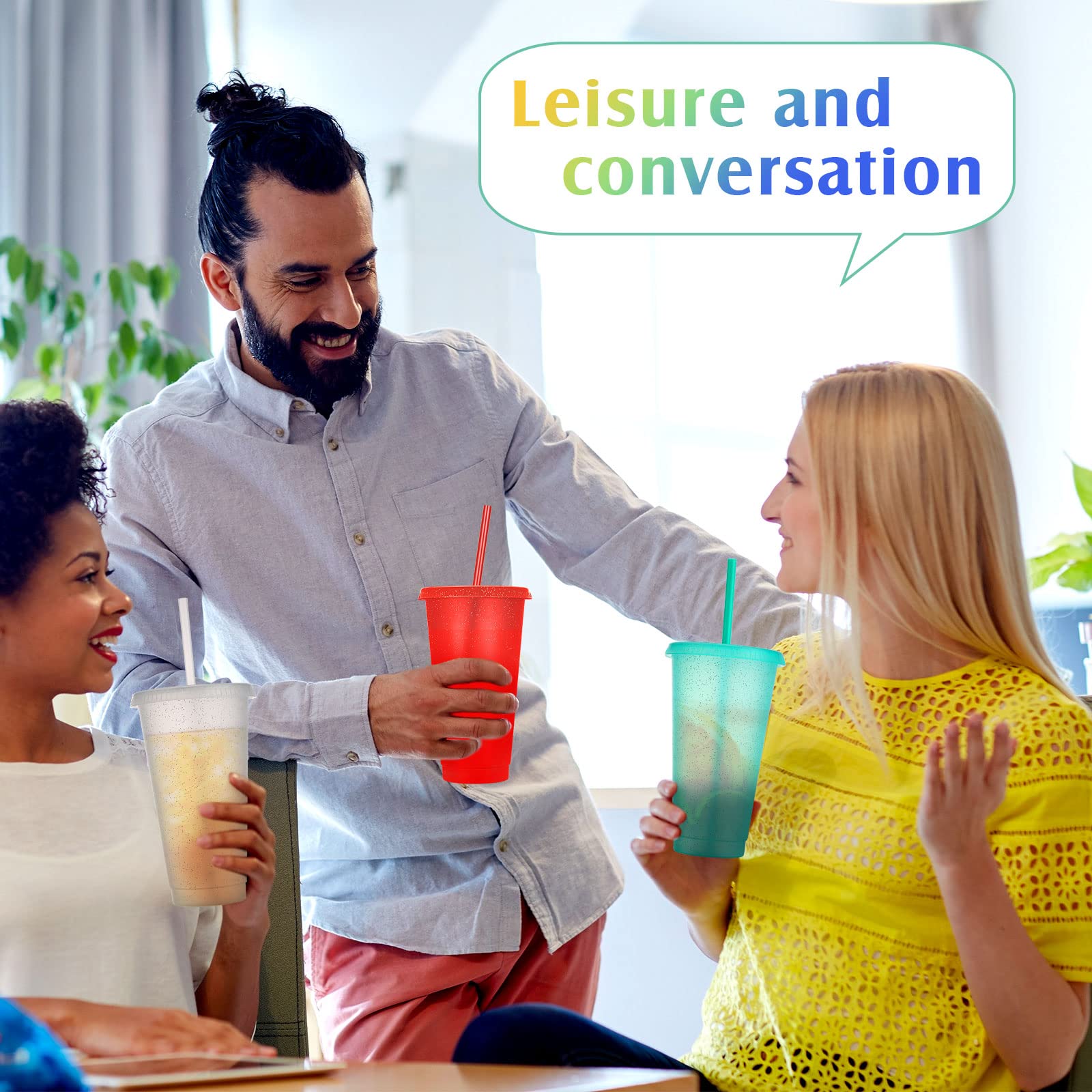 Honeydak vasos brillantes de 24-27 oz, ideales para bebidas frías.