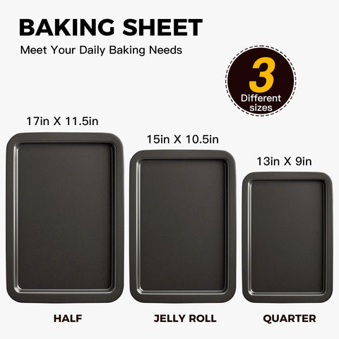Hongbake: bandeja enrollada para galletas 13x9, ideal para hornear finas
