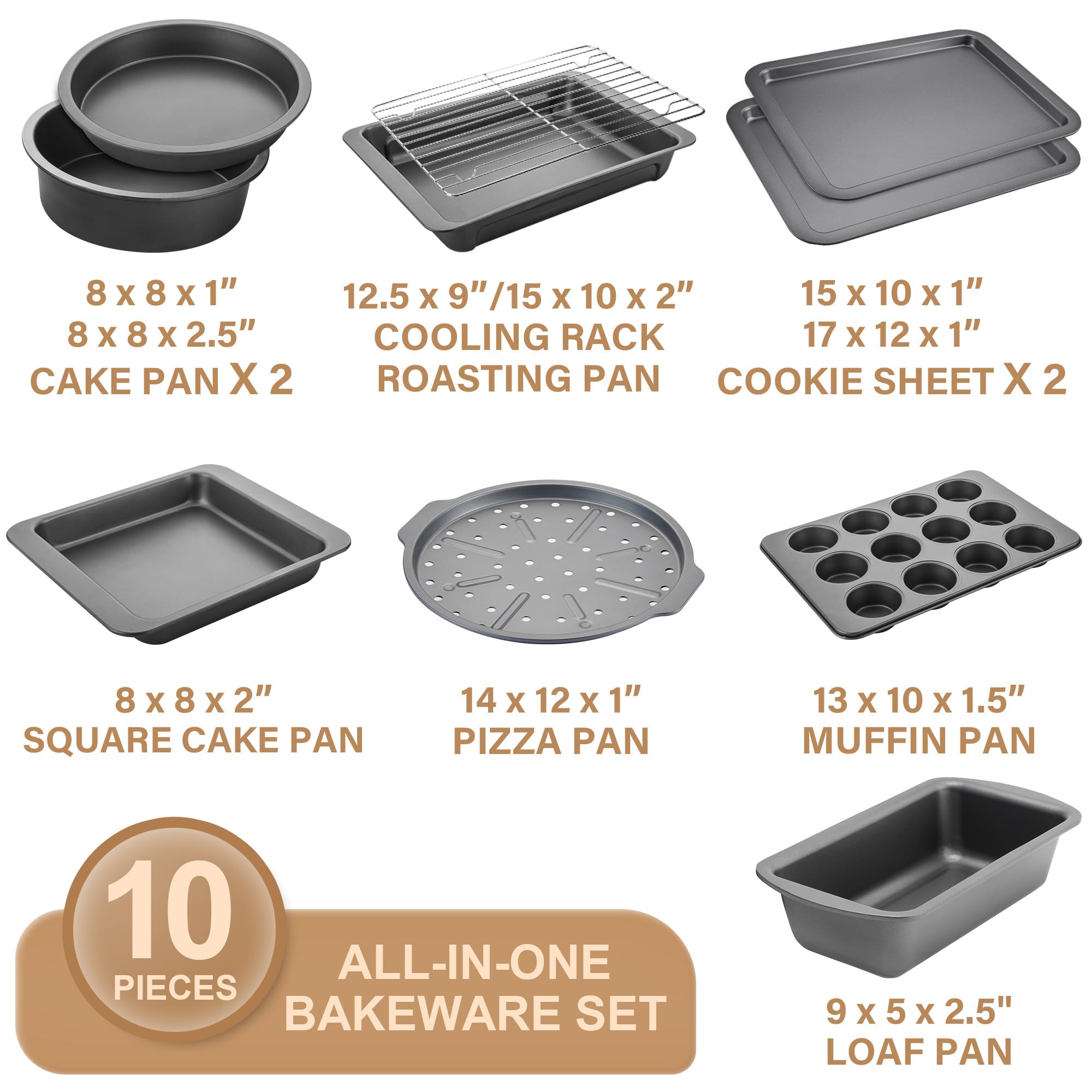 Bandeja para enrollados de HONGBAKE, ideal para pasteles enrollados y horneado uniforme.